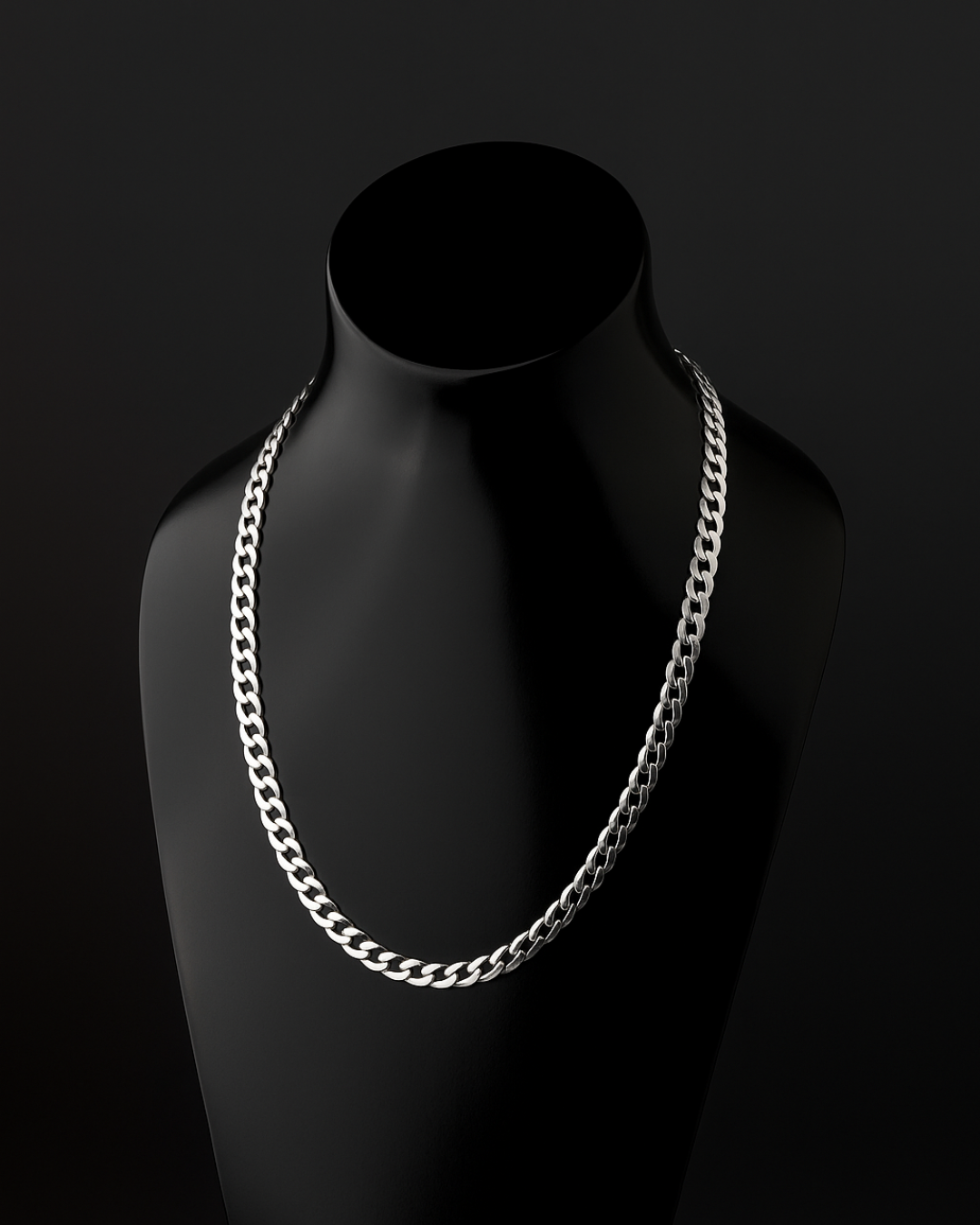 Cadena Cubana de Plata Pura .925
