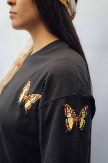 PREVENTA Mariposa - Black Canvas 02: Soy de México -  Oversized Heavy Weight