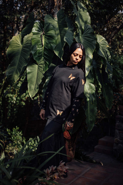 PREVENTA Mariposa - Black Canvas 02: Soy de México -  Oversized Heavy Weight