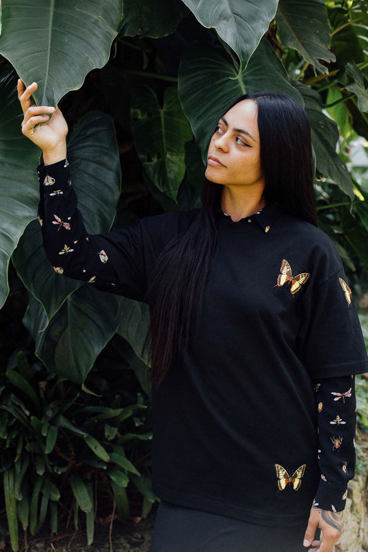 PREVENTA Mariposa - Black Canvas 02: Soy de México -  Oversized Heavy Weight