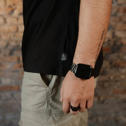 Cuello Redondo Classic Fit - Pack 7x Playeras Negras Premium