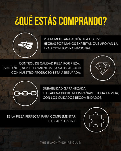 Cadena Fígaro de Plata Pura .925