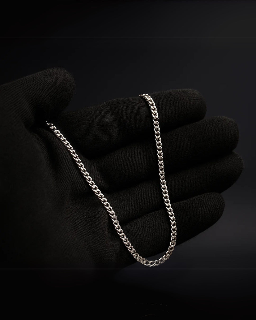 Cadena Cubana de Plata Pura .925