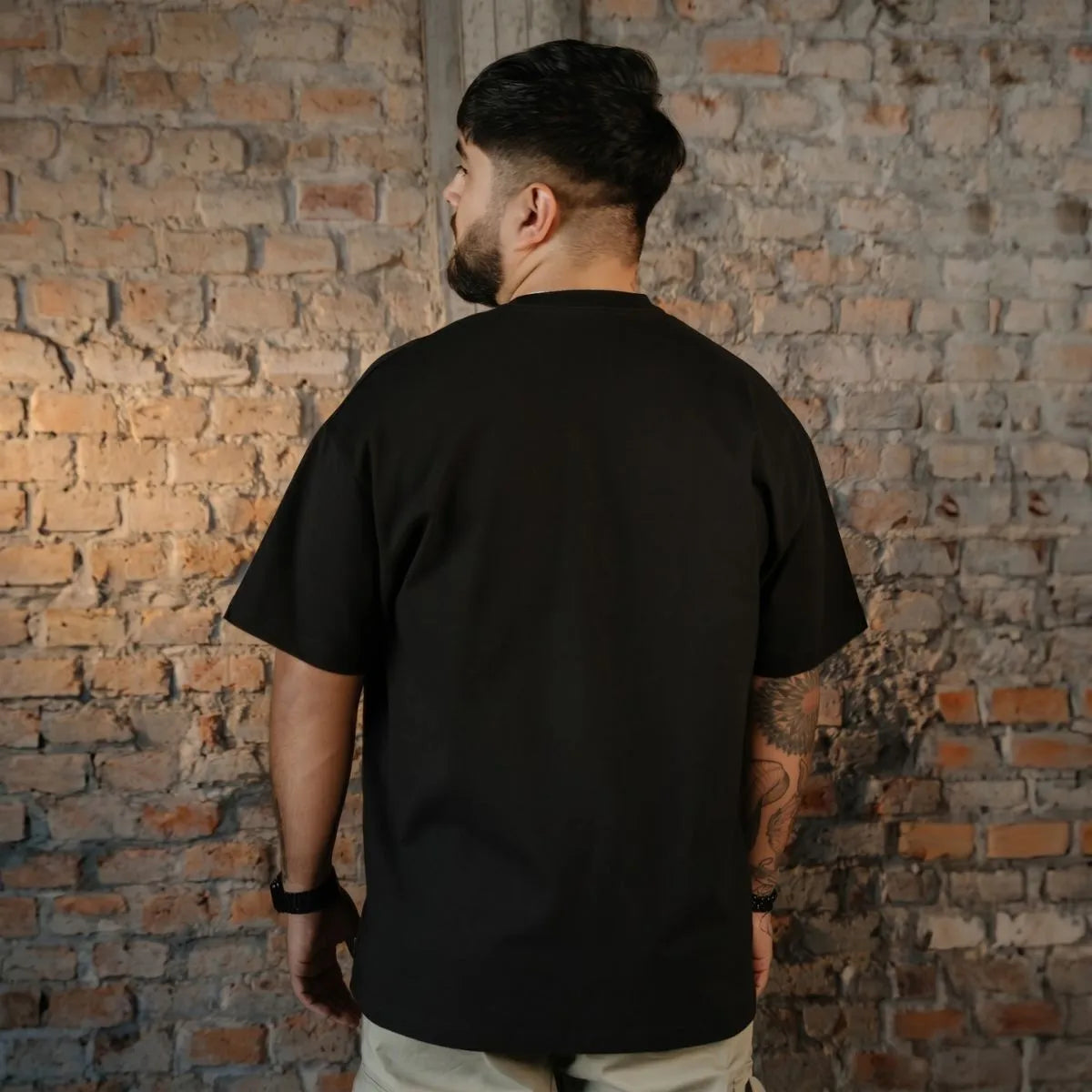 Oversized Heavy Weight - Pack 3x Playeras Negras Premium