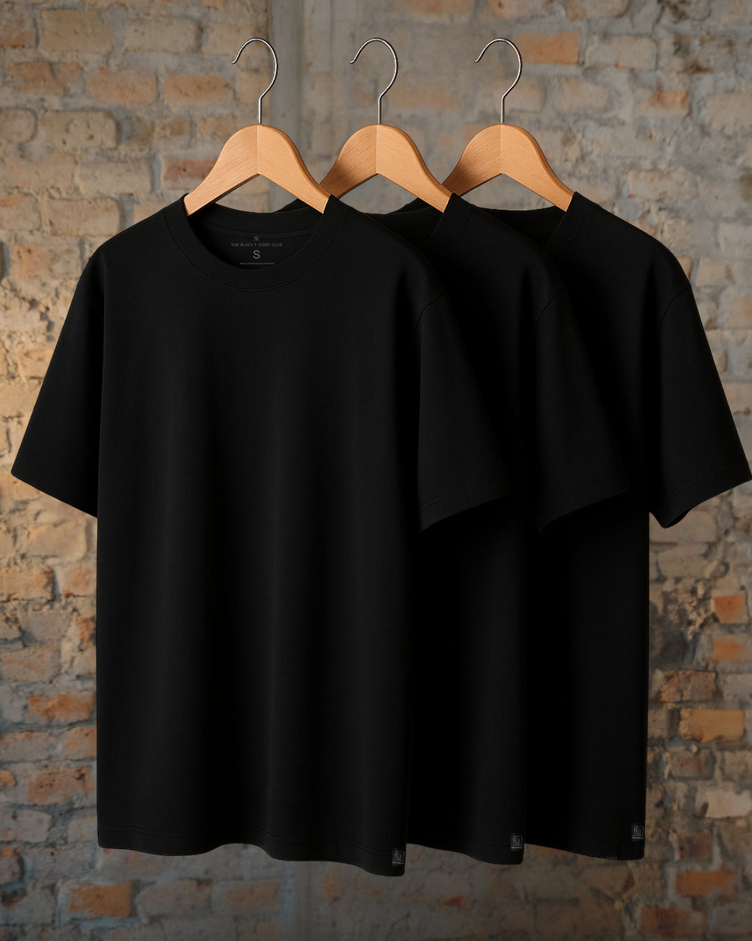 Oversized Heavy Weight - Pack 3x Playeras Negras PREMIUM